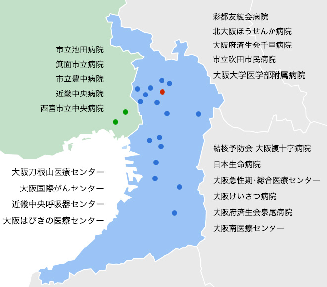 呼吸器内科関連病院