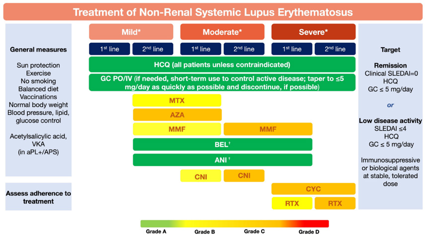 非腎性SLEの治療